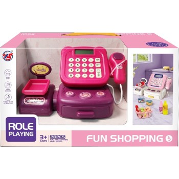 Toys-shop Choice Cash Register With Light And Sound Set(2*AA Not Battery) JU105284 6990225052844