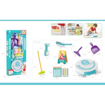 Toys-shop Choice Σετ Καθαρισμού Με Ηλεκτρική Σκούπα Ρομπότ Και Αξεσουάρ JU104857 6990225048571