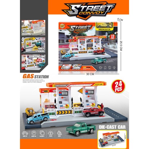 Toys-shop Choice Parking Lot With 1Pcs Alloy Car Set JZ107109 6990225071098