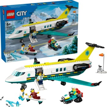 LEGO City emergency air ambulance airplane 60465 5702017812649