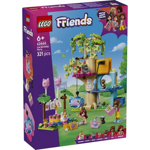 LEGO friends πάρτι γενεθλίων & δεντρόσπιτο για γάτες 42666 5702017783758