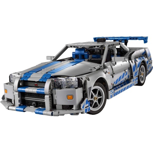 LEGO technic 2 fast furious αυτοκίνητο nissan skyline gt-r (r34) 42210 5702017816333