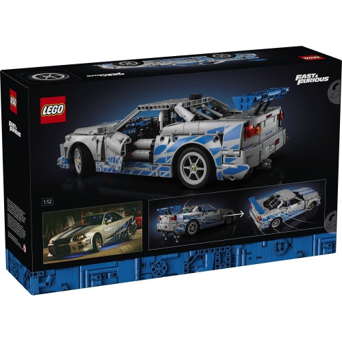 LEGO technic 2 fast furious αυτοκίνητο nissan skyline gt-r (r34) 42210 5702017816333