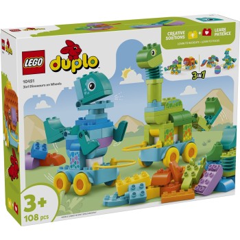 LEGO DUPLO Town 3In1 Dinosaurs On Wheels 10451 5702017816647