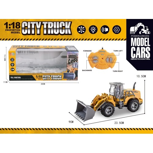 Toys-shop Choice 1:18 4Function R/C Car With Ligh(Car 3*AA,Remote Control 2*AA Not Battery) JF093764 6990225937646