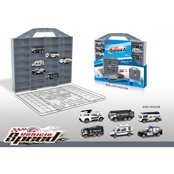 Toys-shop Choice Θήκη Μεταφοράς 28 Αυτοκινήτων Με 6 Αυτοκινητάκια JI062799 6990225627998