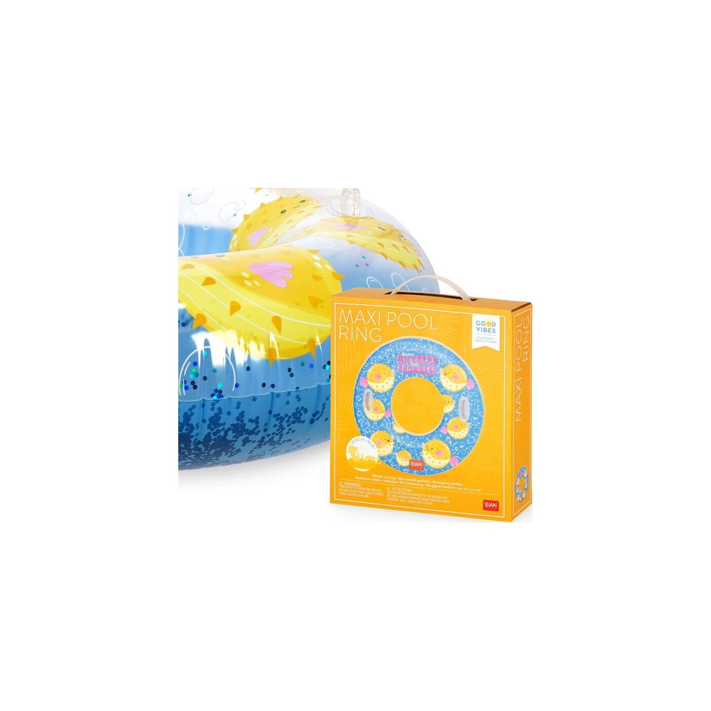 Legami Maxi Φουσκωτό Κρίκος - Pufferfish SWIM0018 | Toys-shop.gr
