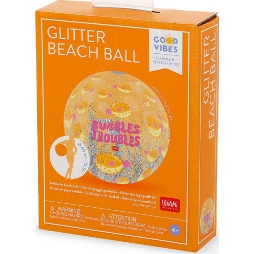 Legami Inflatable Beach  - Glitter Beach Pufferfish BB0011 8052694035433