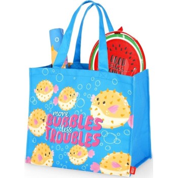 Legami Beach Bag Pufferfish BBAG0004 8052694035150