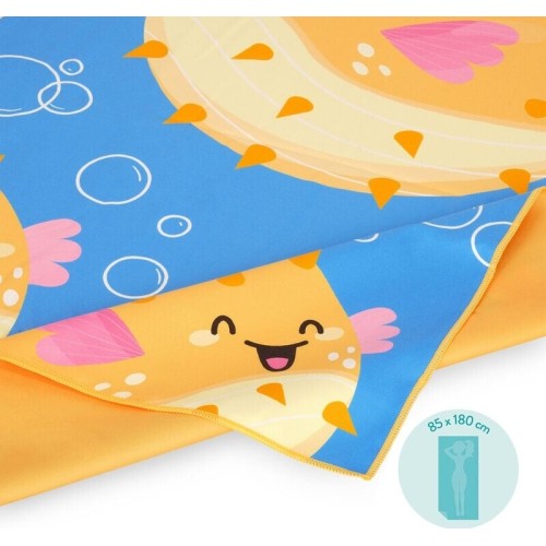 Legami Beach Towel Pufferfish BT0031 8052694035259