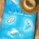 Legami Beach Towel La Dolce Vita BT0036 8052694035303