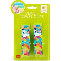 Legami Set Of 2 Beach Towel Clips Pura Vida CLI0002 8052694028848