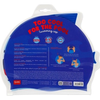 Legami Swimming Cap - Too Cool For The Pool Shark KSC0002 8052694027742