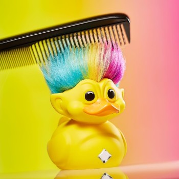 Numskull Trolls Tubbz Boxed  Rainbow Troll Collectible Vinyl Rubber Duck Figure - Official  NS5071 5056280460046