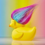 Numskull Trolls Tubbz Boxed  Rainbow Troll Collectible Vinyl Rubber Duck Figure - Official  NS5071 5056280460046