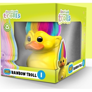 Numskull Trolls Tubbz Boxed  Rainbow Troll Collectible Vinyl Rubber Duck Figure - Official  NS5071 5056280460046