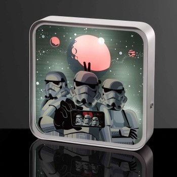 Star Wars numskull official  stormtrooper selfie acrylic logo desk lamp wall light fo NS4322 5056280453277