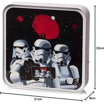 Star Wars numskull official  stormtrooper selfie acrylic logo desk lamp wall light fo NS4322 5056280453277