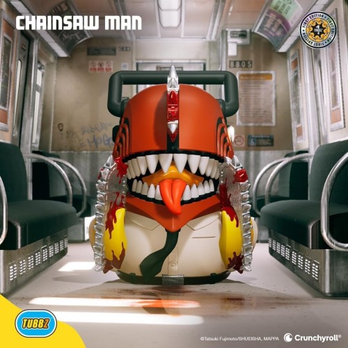 Numskull Tubbz First Edition: Chainsaw Man Cosplaying Rubber Duck Vinyl Figure NS5092 5056280460282