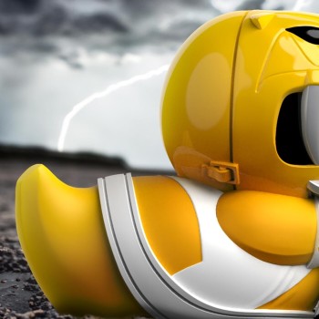 Numskull Power Rangers Tubbz First  Yellow Ranger Φιγούρα Παπάκι Μπάνιου (10Cm) NS3484 5056280440857