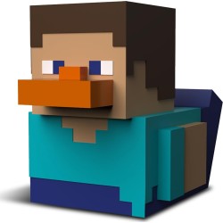 Numskull Tubbz First  Steve Collectible Vinyl Rubber Duck Figure - Official Minecraf NS5101 5056280460343
