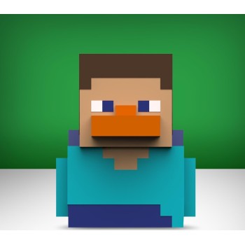 Numskull Tubbz First  Steve Collectible Vinyl Rubber Duck Figure - Official Minecraf NS5101 5056280460343