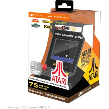 My Arcade Gaming Atari Nano Player Pro Portable Retro 75 Games DGUNL-7014 845620070145
