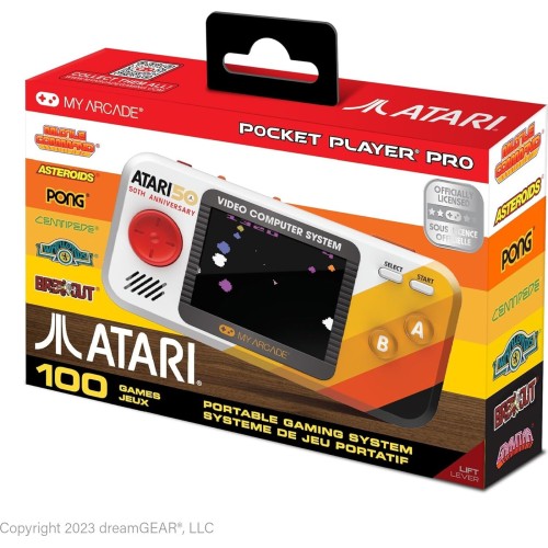 My Arcade Gaming Atari Pocket Player Pro Handheld Portable Gaming System 100 Παιχνίδια Φορητή Κονσόλα Παιχνιδιών DGUNL-7015 8456