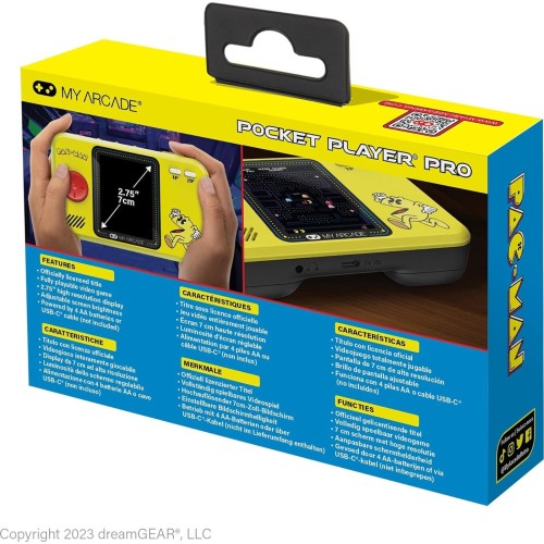 My Arcade Gaming Pac-Man Pocket Player Pro Handheld Portable Gaming System Φορητή Κονσόλα Παιχνιδιών DGUNL-4198 845620041985