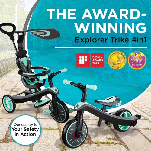 Globber Trike Explorer 4 In 1 Mint 632-206-3 4895224402107