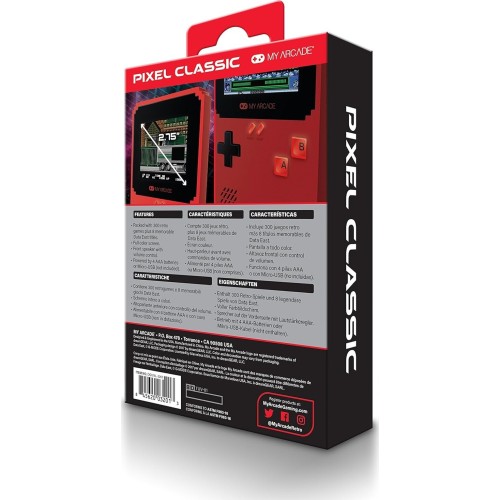 My Arcade Gaming  East Pixel Classic Portable Game System 300 Κλασικά Παιχνίδια Σε 1 DGUNL-3201 845620032013