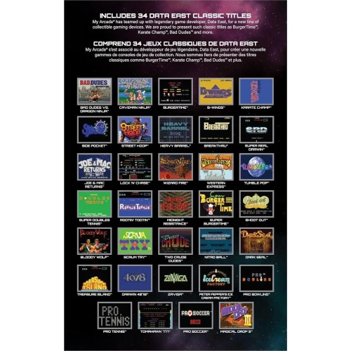 My Arcade Gaming Data East Hits 10 In Retro Mini Φορητή Κονσόλα 34 Σε 1 DGUNL-3200 845620032006