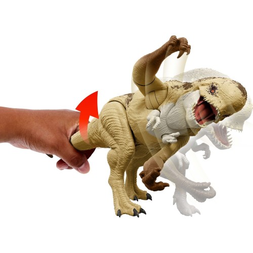 Mattel Jurassic World Rebirth Distortus Rex Action Figure, 22 Inch Rumble N Rampage Dinosaur Toy, 2 Attacks JGB58 194735309603