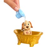 Mattel Disney Princess Bathe & Brush Belle Fashion Doll & Dog Figure With Color Change & Accessories JFC42 194735293056
