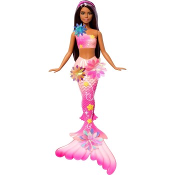 Mattel Barbie Flower Magic Mermaid Toy Doll With Surprise Blooming Flowers Feature & Pearl Headband Accessory JDM73 194735287895