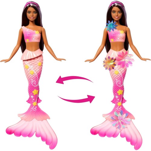 Mattel Barbie Flower Magic Μαγική Γοργόνα Που Ανθίζει - Μελαχρινή JDM73 194735287895