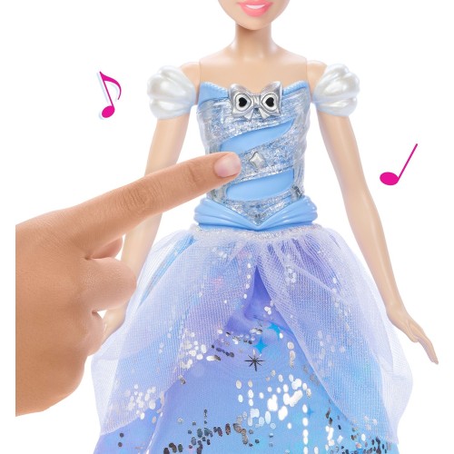 Mattel Disney Princess Enchanted Ballgown Κούκλα Σταχτοπούτα Με Μαγικό Ραβδί JBF94 194735259120