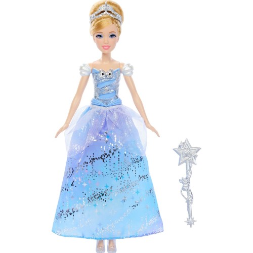 Mattel Disney Princess Enchanted Ballgown Κούκλα Σταχτοπούτα Με Μαγικό Ραβδί JBF94 194735259120