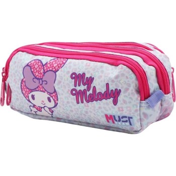 Diakakis imports Hello Kitty Σχολική Κασετίνα Βαρελάκι My Melody Must Team 2 Θήκες 000490196 5205698760082