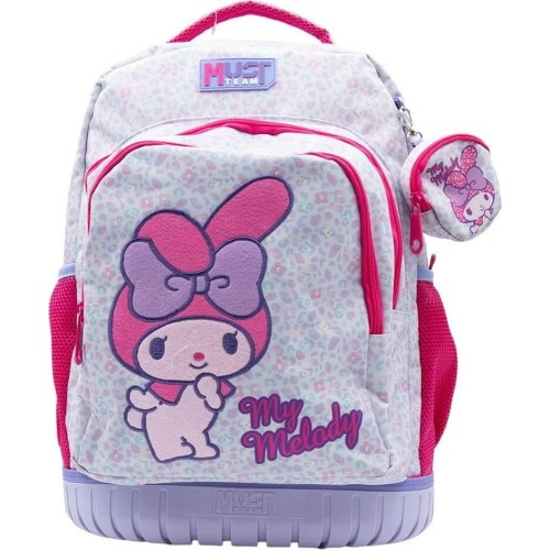 Diakakis imports Hello Kitty Σχολική Τσάντα Τρόλεϊ Δημοτικού My Melody Must Team 3 Θήκες με Μονό Χερούλι και 2 Ρόδες 000490186 5