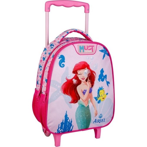 Diakakis imports Σχολική Τσάντα Τρόλεϊ Νηπίου Disney Princess Ariel Must Team 2 Θήκες 000565042 5205698751127