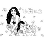 Diakakis imports Disney Block Painting 23x33 40s With Vaiana 2 Stickers 2 000564994 5205698748769