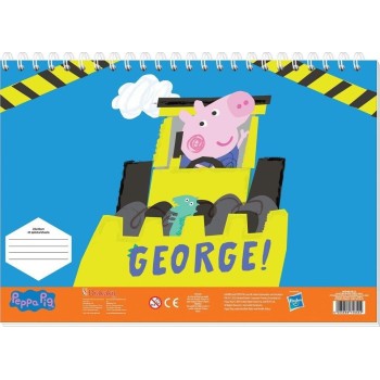 Diakakis imports Peppa Pig Μπλοκ Ζωγραφ George 23x33 40φυλ Αυτοκ-στενσιλ- 2σελ ΧΡ 2ΣΧ 000482833 5205698748554