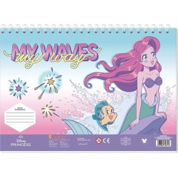 Diakakis imports Disney Princess Μπλοκ Ζωγραφ Princess 23x33 40φυλ Αυτοκ-στενσιλ- 2σελ ΧΡ 2ΣΧ Ariel-πενταμορφη. 000564988 520569