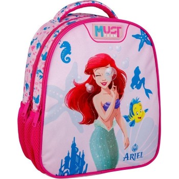 Diakakis imports Σχολική Τσάντα Πλάτης Νηπίου Disney Princess Ariel Must Team 2 Θήκες 000564746 5205698724411