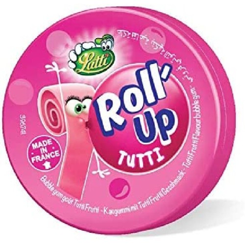 Lutti Roll-Up Tutti Frutti Gum  3116740015642