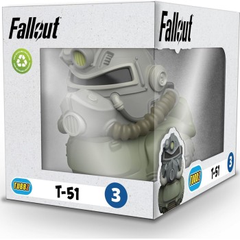 Tubbz Boxed  T-51 Collectable Vinyl Rubber Duck Figure - Official Fallout M NS4741 5056280456803