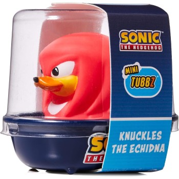 Tubbz Mini Knuckles Collectible Vinyl Rubber Duck Figure - Official Sonic The Hedgehog Merchandise - Kids Tv, Movies And Video N
