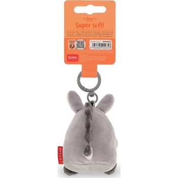 Legami Plush Key Ring -  Soft! - Tiny Donkey SPK0012 8052694029753