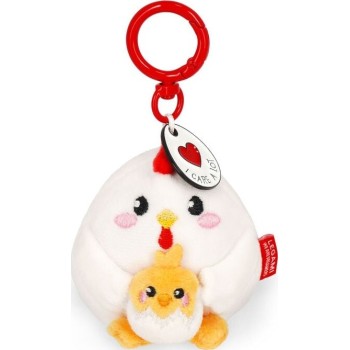 Legami Plush Key Ring -  Soft! - Tiny Hen SPK0011 8052694029746